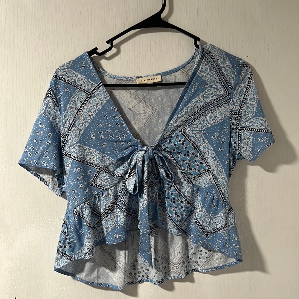 bandana tie shirt